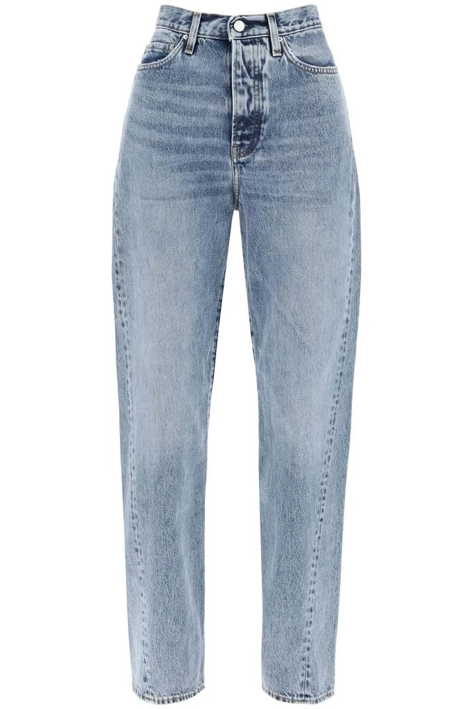 TOTEME twisted seam straight jeans 1