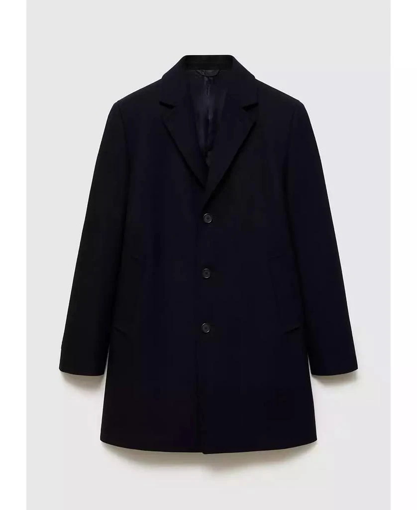 Mango Men's Lightweight Wool Coat 3