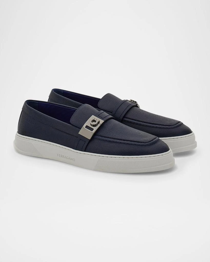 Salvatore Ferragamo Men
s Brad Gancio Slip-On Sneakers 2