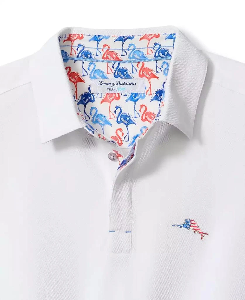 Tommy Bahama Men's Flamingo Mingle 5 O'clock Short Sleeve Polo Shirt 2