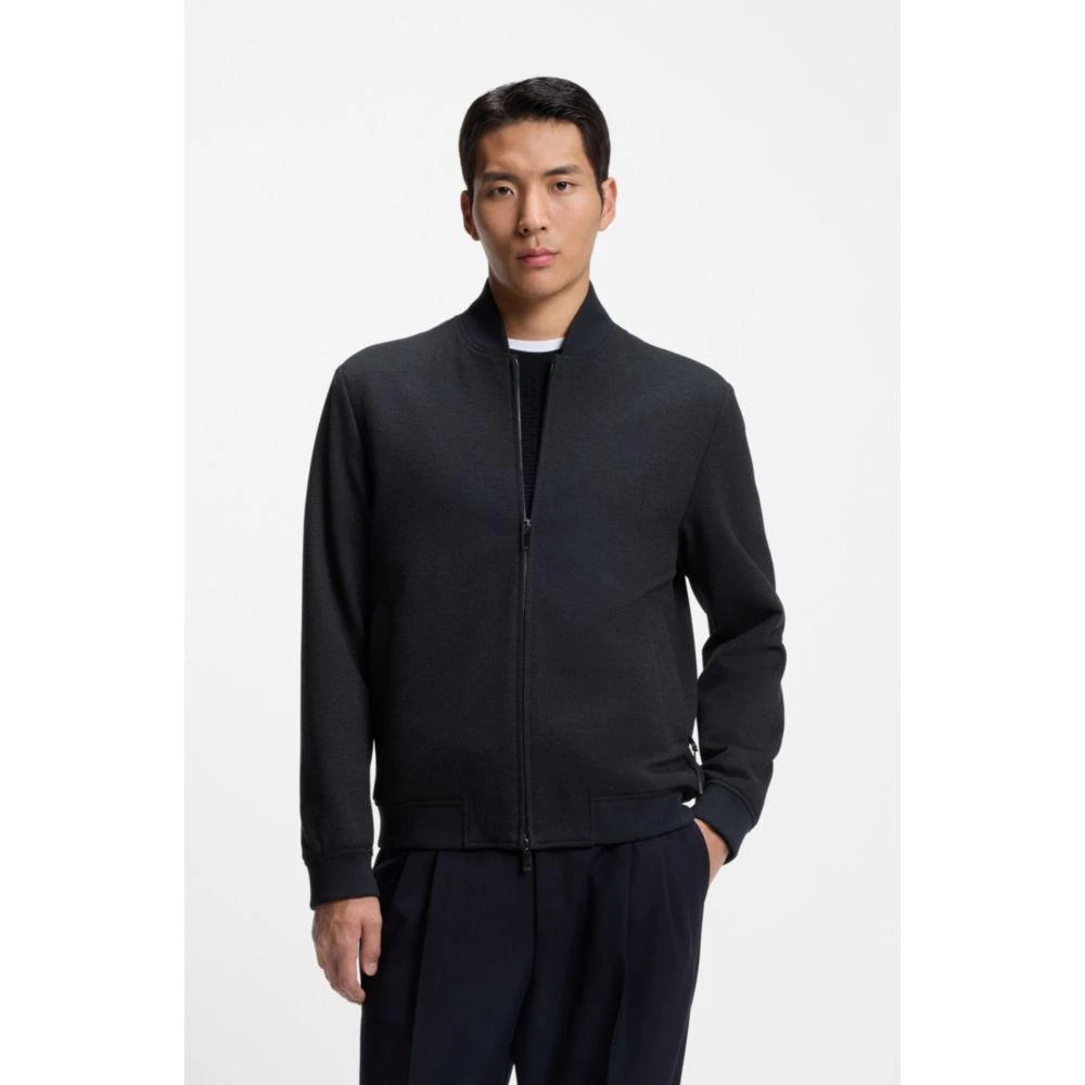 Hugo Boss Slim-fit jacket in wrinkle-resistant fabric 3