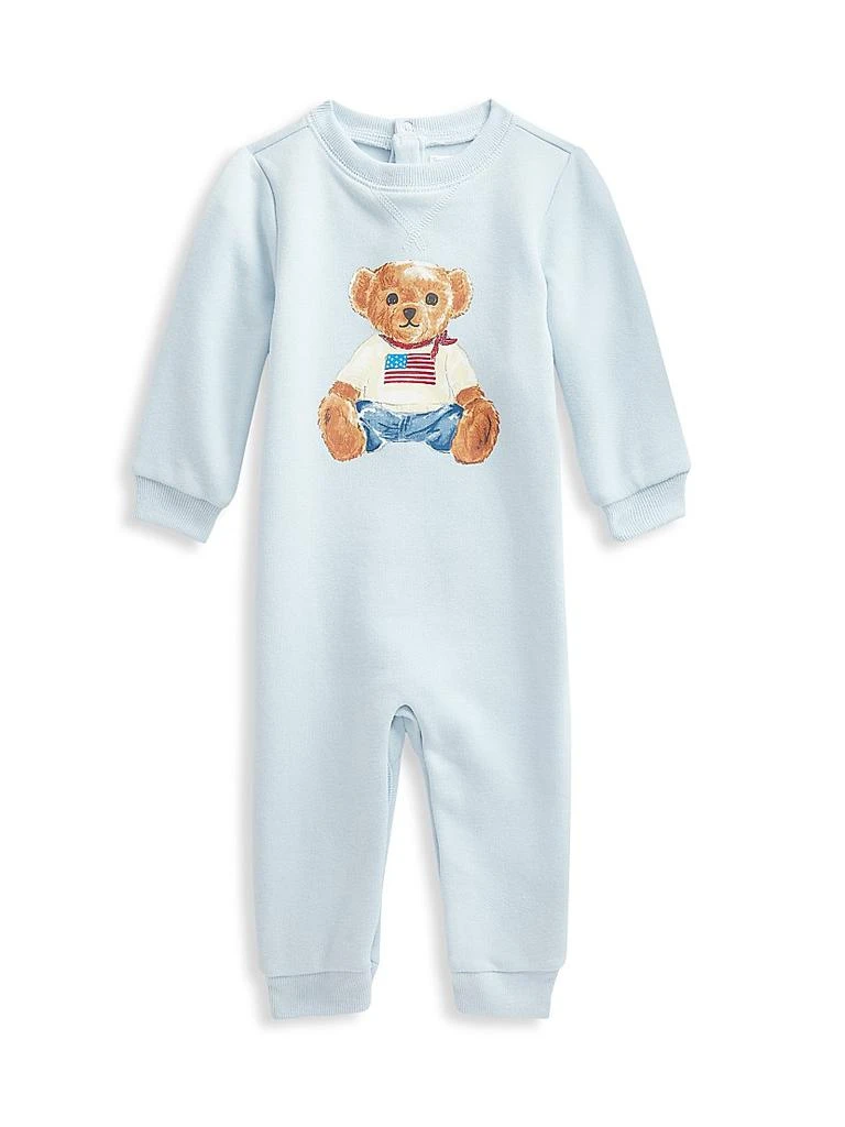Ralph Lauren Baby Boy's Polo Bear Fleece Coveralls 1