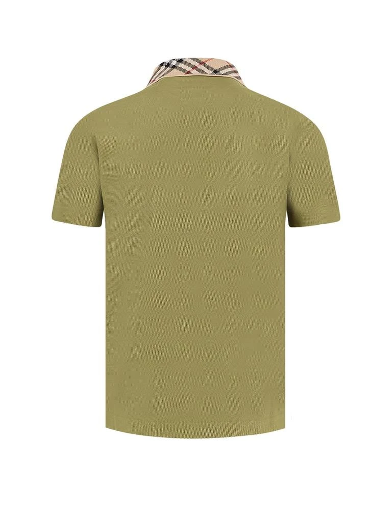 Burberry Burberry Checked Collar Short Sleeved Polo Shirt 2