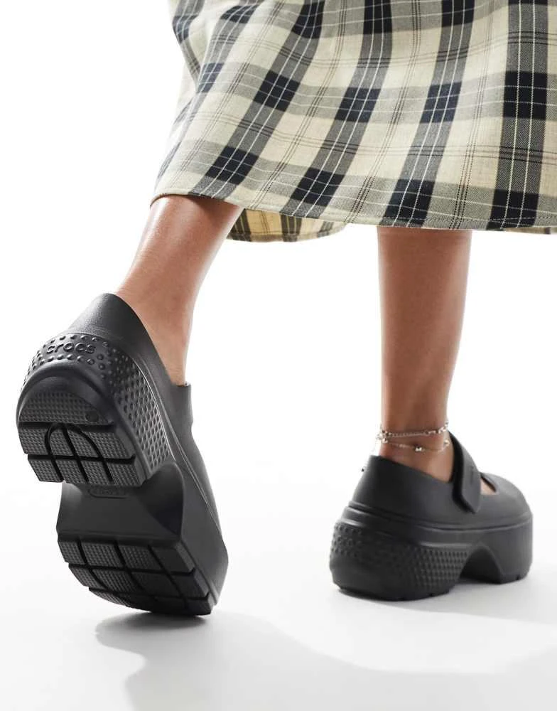 Crocs Crocs stomp mary janes in black 4