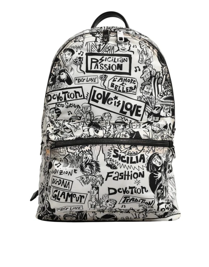 Dolce 
Gabbana Graffiti Print School Backpack Men Borse Men
s Bag (Pre-Owned)