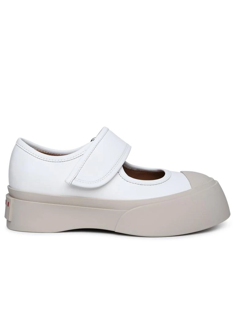 Marni mary Jane White Nappa Leather Sneakers 1