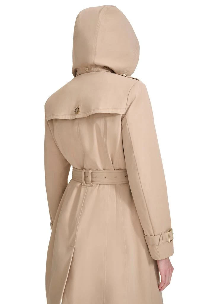 Cole Haan Signature Classic Double Breasted Hooded Trench Coat 6