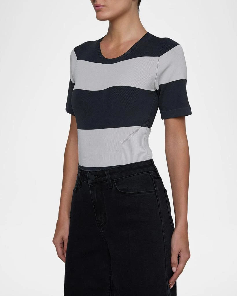 L
Agence Rosemond Striped Crewneck Bodysuit 5