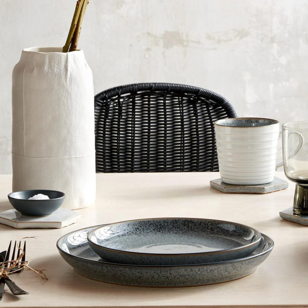 DENBY Studio grey 4 piece small coupe plate set 3