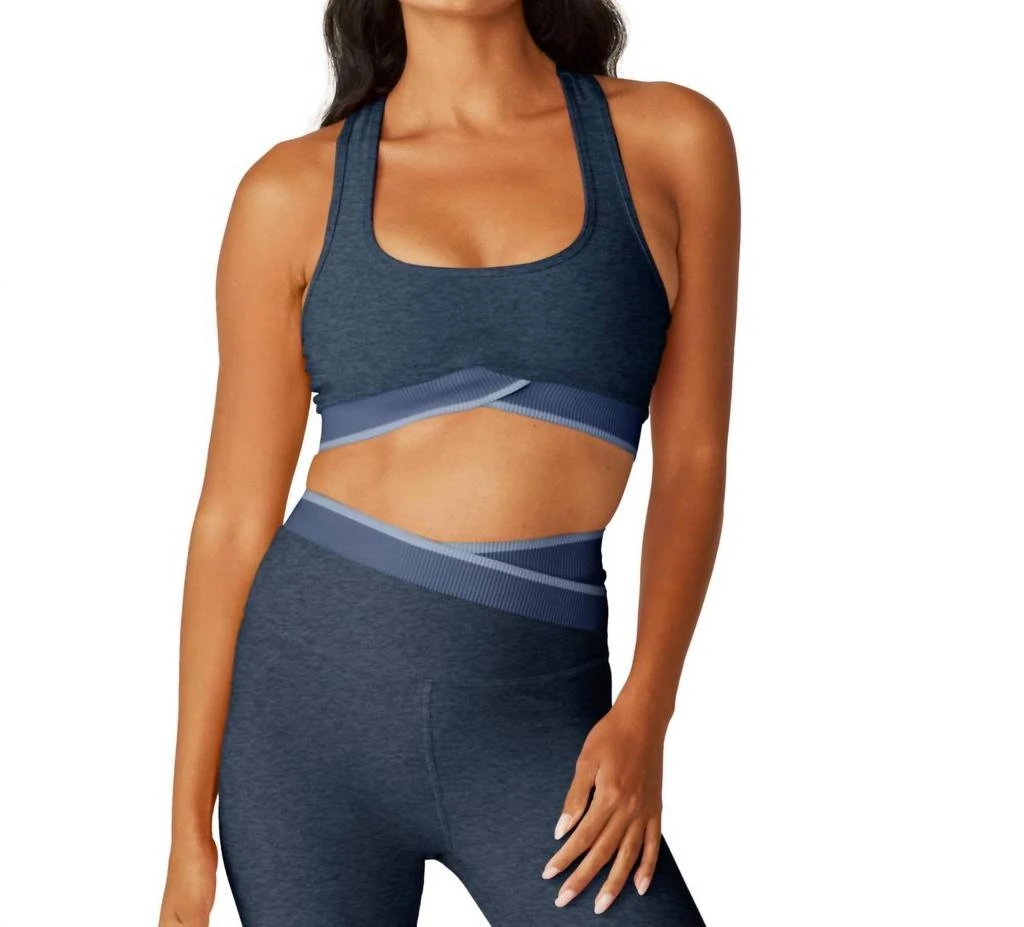 Beyond yoga Spacedye In The Mix Bra In Nocturnal Navy 1