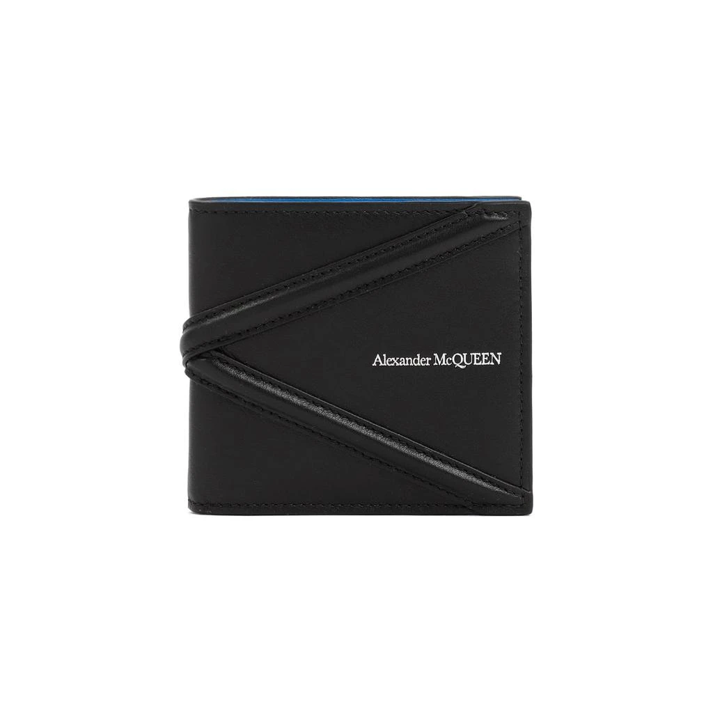 Alexander McQueen Black Leather Bifold Wallet 2