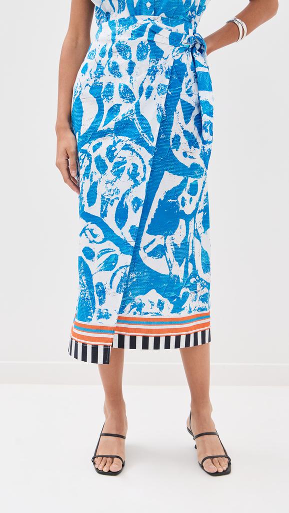 STELLA JEAN Midi Wrap Skirt