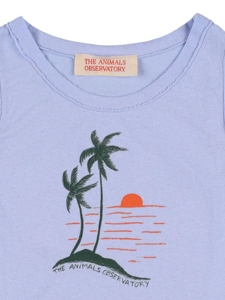The Animals Observatory Printed Cotton Jersey Tank Top 1