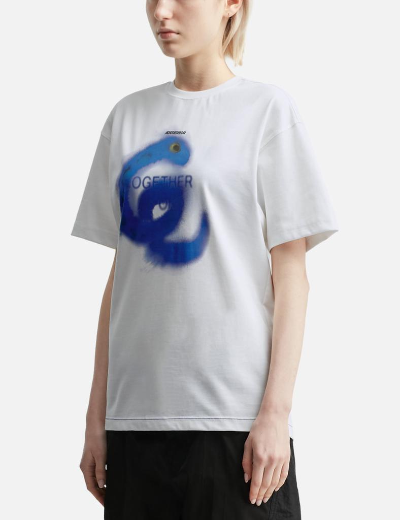 ADER error Snake Semi-oversized Fit T-shirt