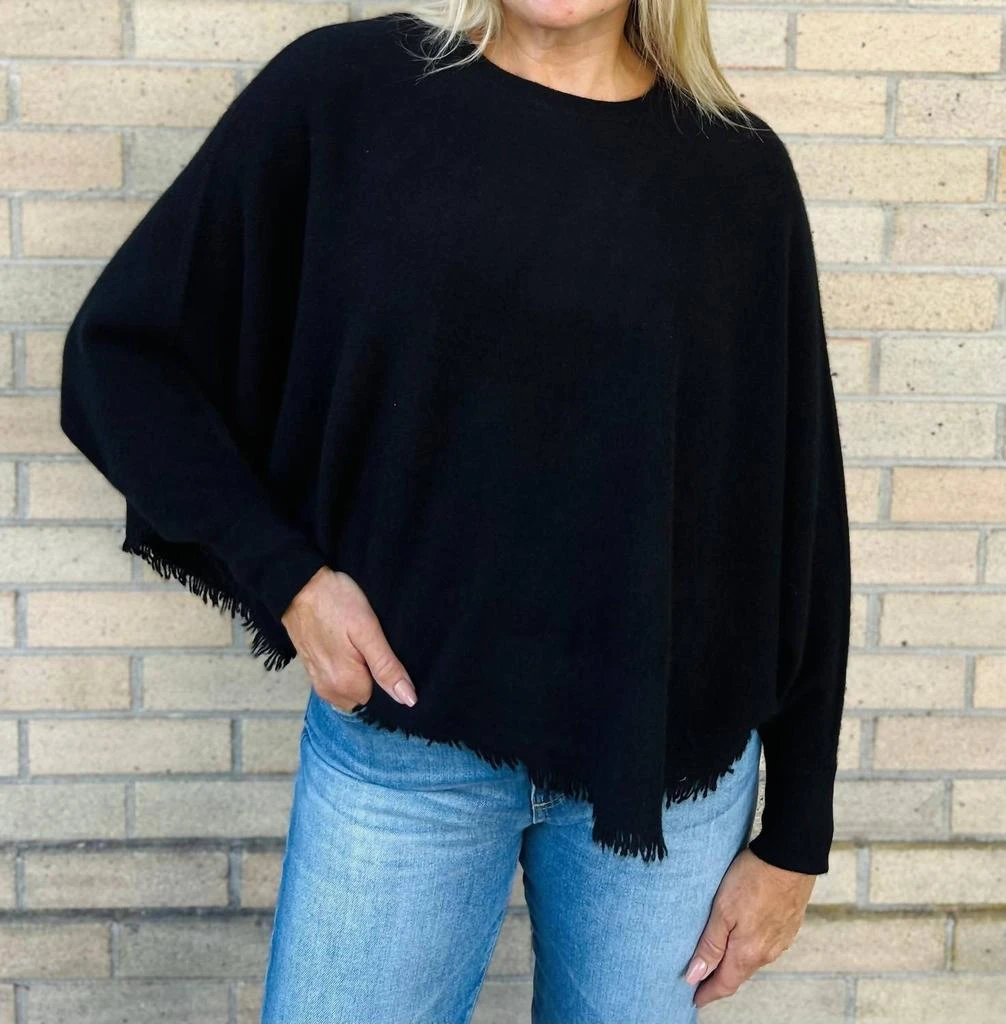 Pure Amici Pure Amici - Fringed Poncho