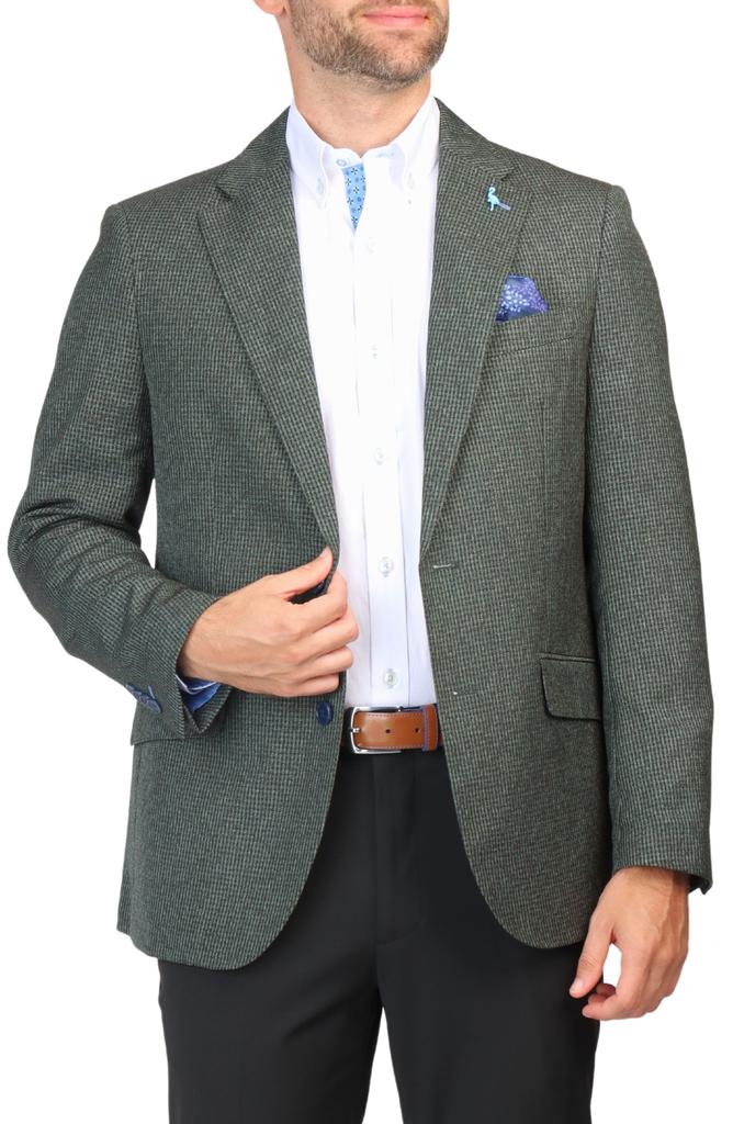 TailorByrd Micro Heathered Check Sport Coat