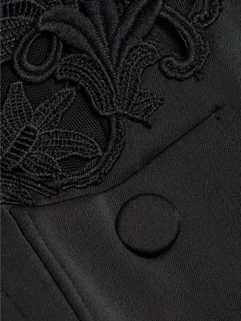 Generation Love Cortez Lace-Trimmed Satin Crop Jacket 7