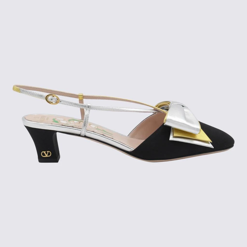 Valentino Valentino Garavani Black And Gold Pumps 1
