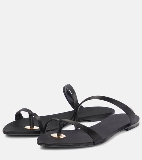 【関税込み】SAINT LAURENT TANGER SANDALS IN SATIN SAINT LAURENT Tanger satin sandals | NET-A-PORTER