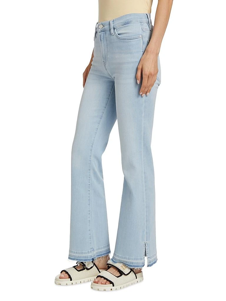 FRAME Le Easy Released Fray Hem Flare Jeans 4