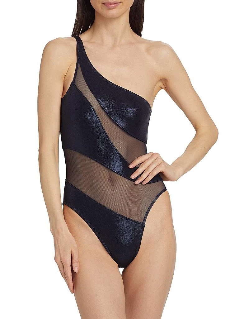 Norma Kamali Snake Mesh Mio One-Piece Swimsuit 3