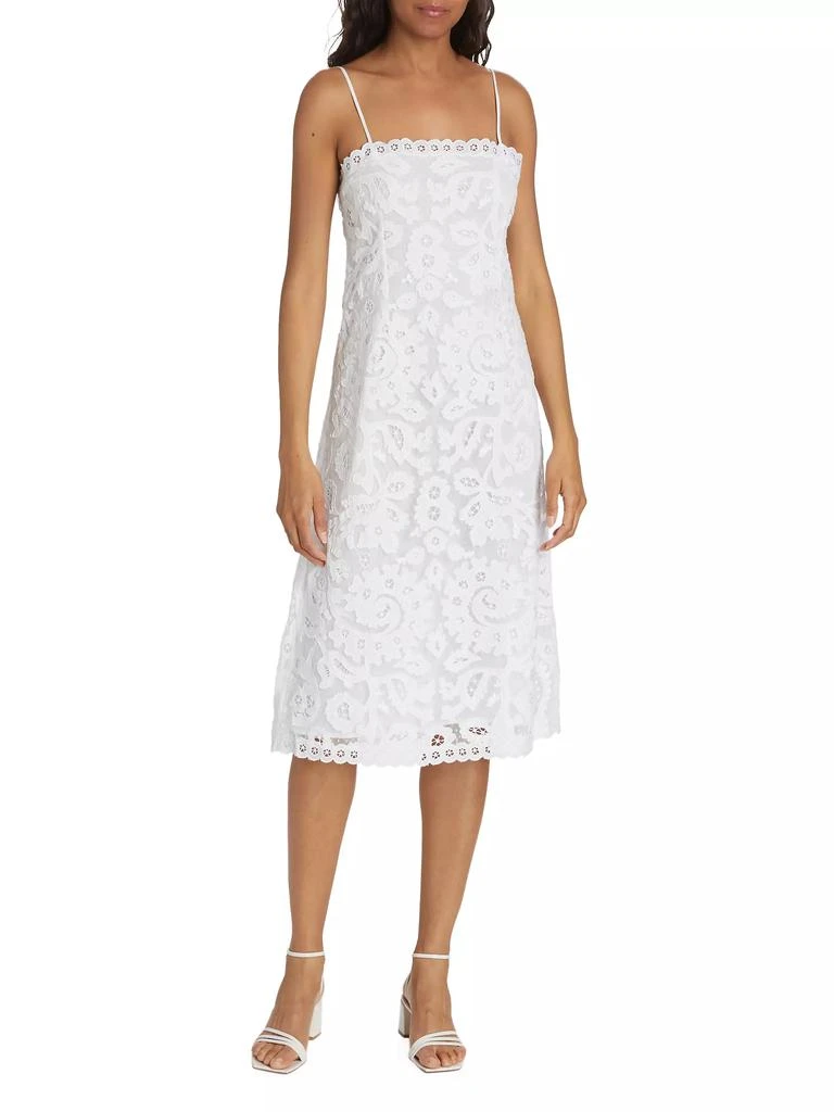 Sea Lovina Embroidered Cotton Midi-Dress 3