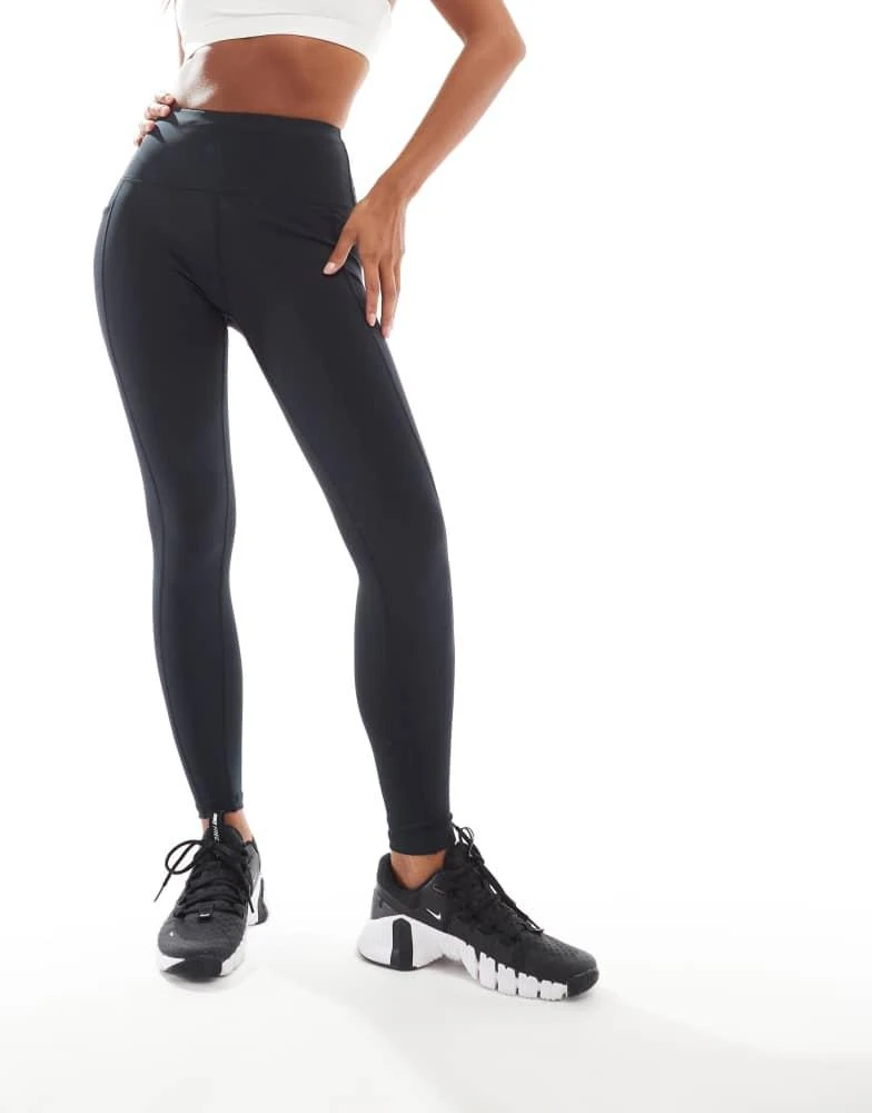 ASOS 4505 Petite Icon running tie waist gym legging with phone pocket in black 3