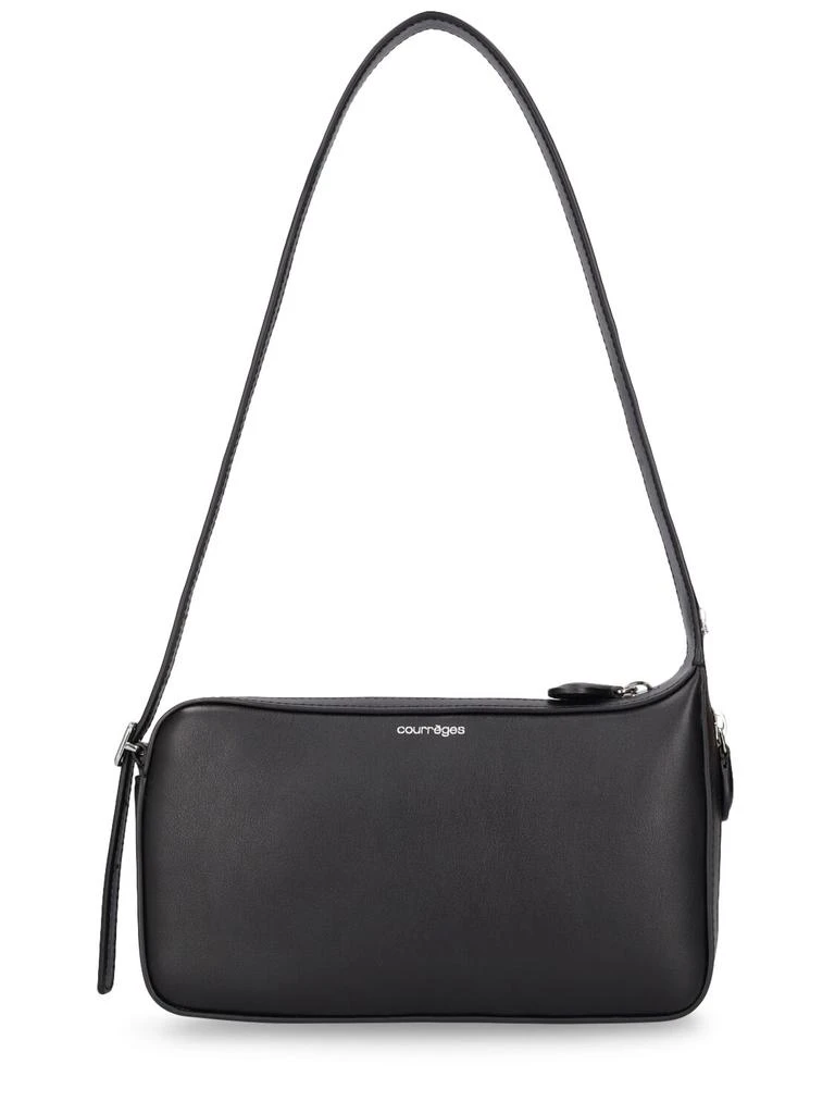 COURREGES One Racer Leather Shoulder Bag 1