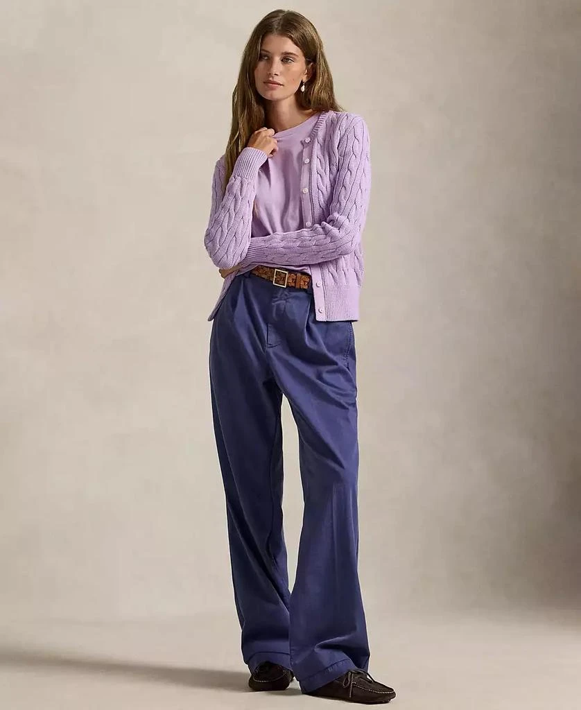 Ralph Lauren Women's Cable-Knit Crewneck Cardigan 2