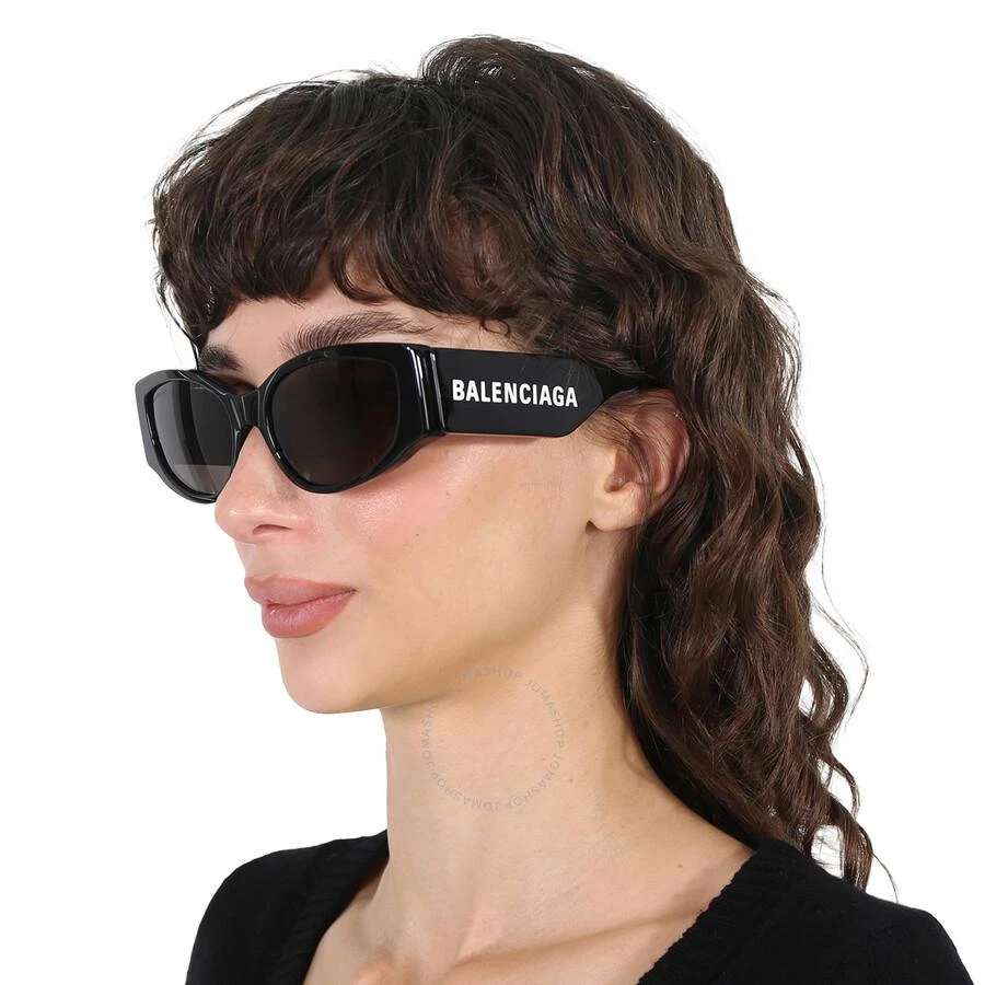 Balenciaga Grey Cat Eye Ladies Sunglasses BB0258S 001 58 2