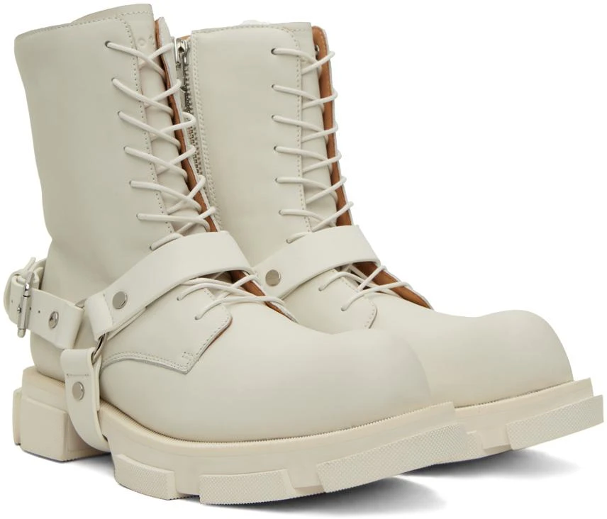 BOTH White Gao Harness Boots 4