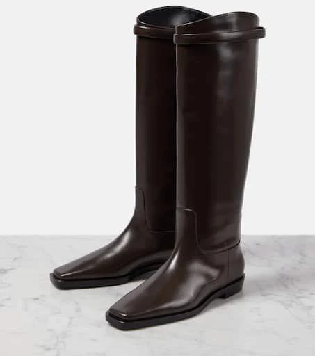 Totême Leather knee-high boots 5