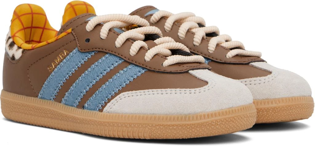 Adidas Little Kids Brown Samba OG Sneakers 4