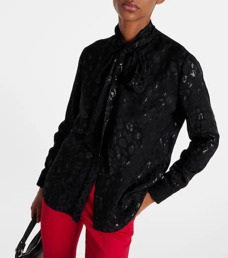 Versace Jacquard satin blouse 6