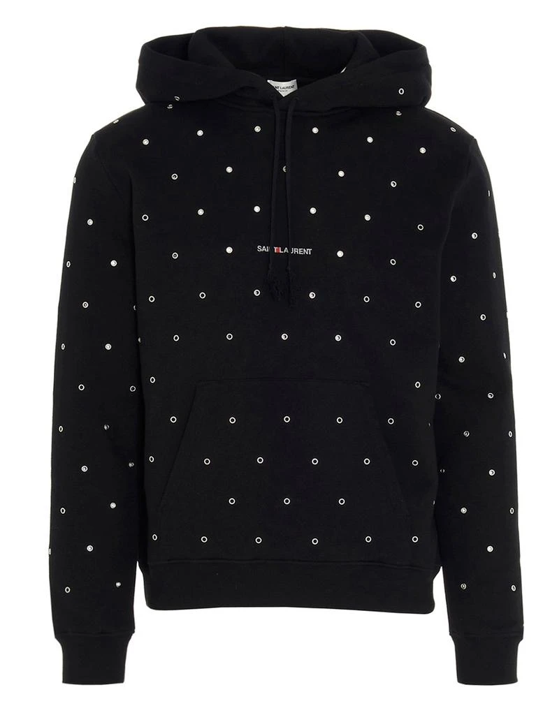 Yves Saint Laurent Saint Laurent Logo Print Hoodie 1