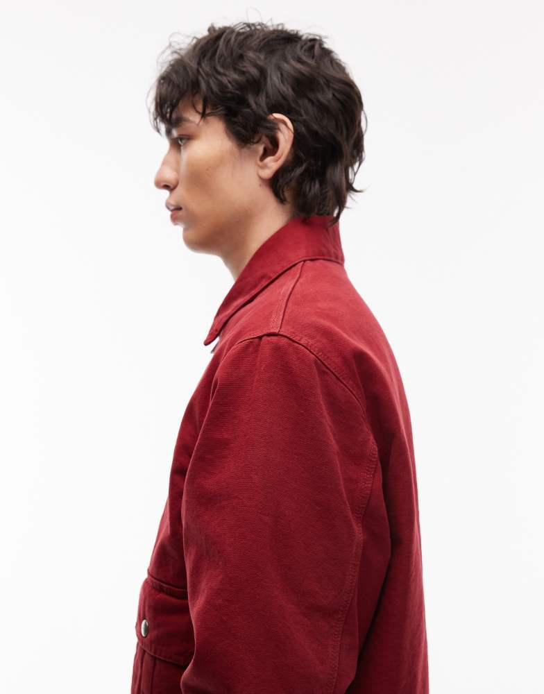 Carhartt WIP stanton jacket in red – On Sale Now with Up to 31 Carhartt WIP stanton jacket in red – On Sale Now with Up to 31