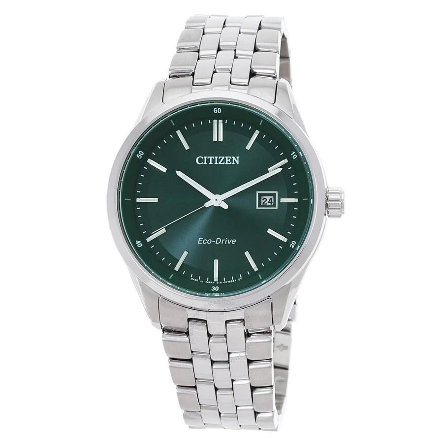 Citizen Eco-Drive Green Dial Men's Watch BM7569-89X 1