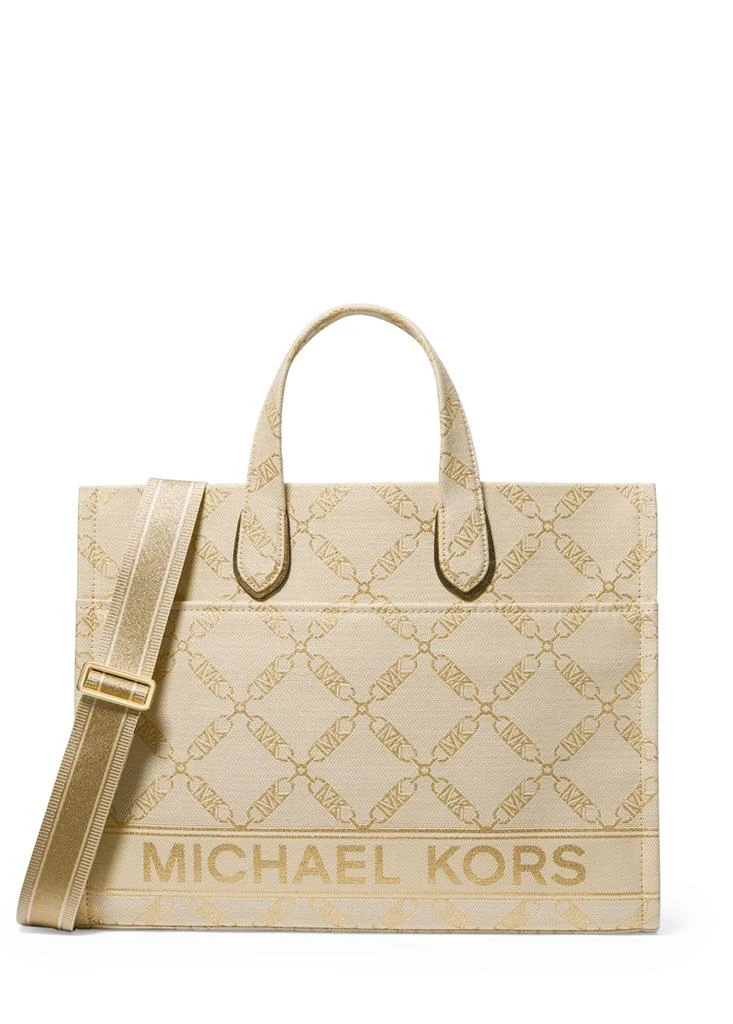 Michael Kors Gigi large empire logo jacquard tote bag 1