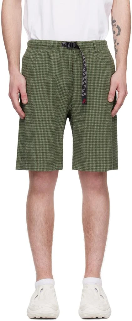 Gramicci Green Micro Plaid Shorts 1