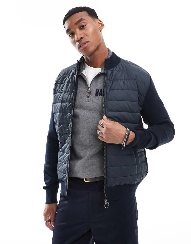 Barbour Barbour essential carn baffle zip through knitted jumper 2