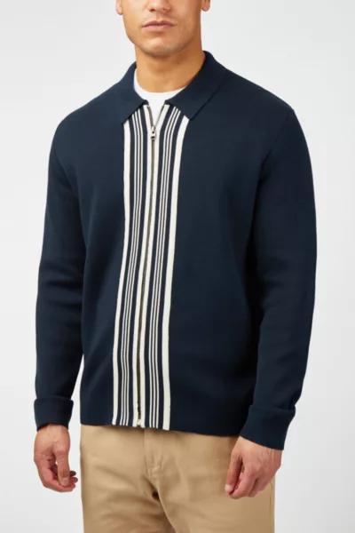 Ben Sherman Ben Sherman Textured Zip Through Sweater