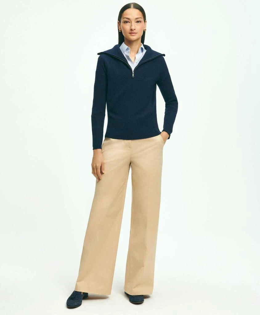 Brooks Brothers Wool Cashmere Half-Zip Sweater 2