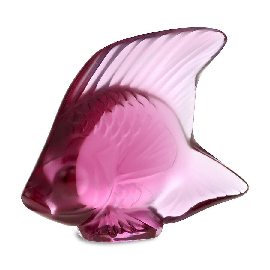 Lalique Fish Fuchsia 30034