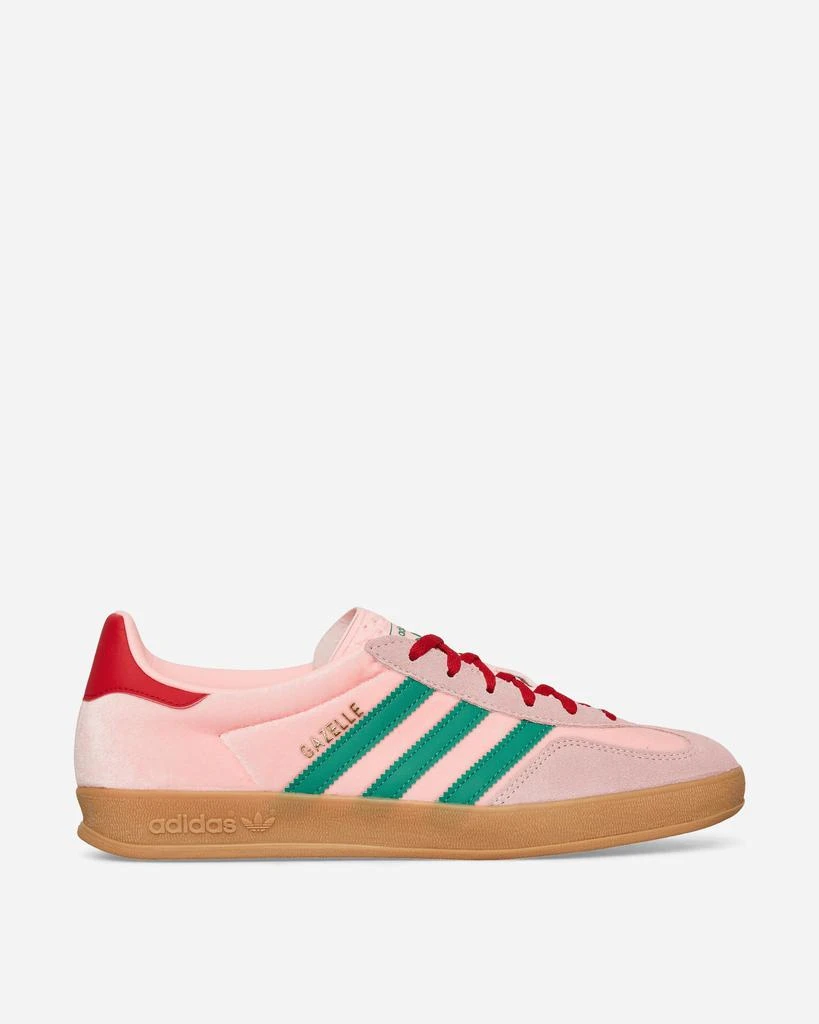 Adidas Women's Gazelle Indoor Sneakers Glow Pink / Court Green 2