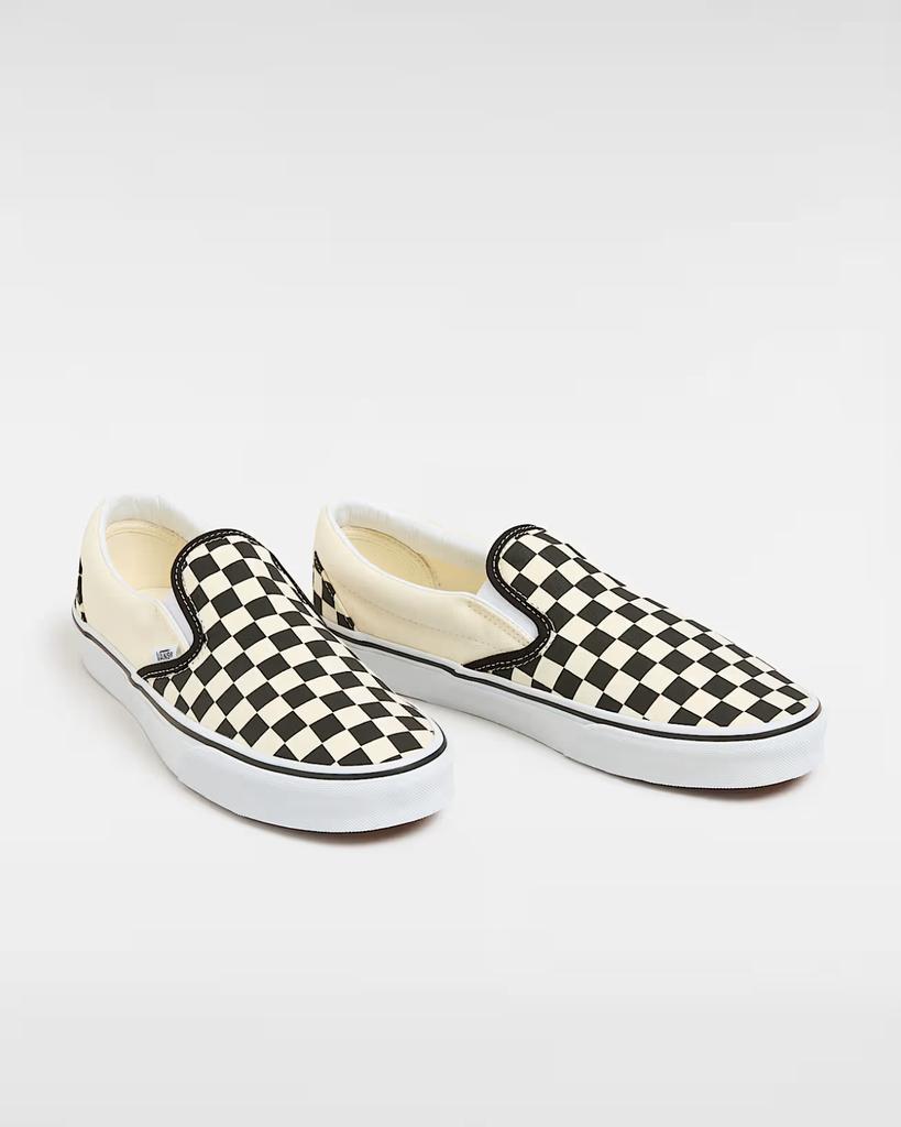 Vans Classic VN000EYEBWW Men's Black White Checkerboard Slip-On Shoes TF6687