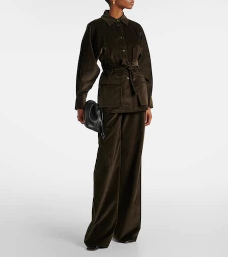 Max Mara Tritone cotton corduroy flared pants 2