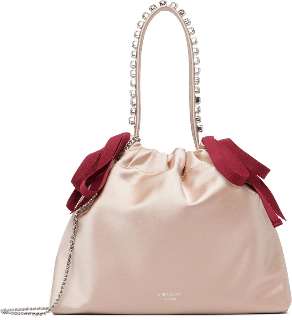 Jimmy Choo Pink Drawstring Mini Top Handle Bag 1