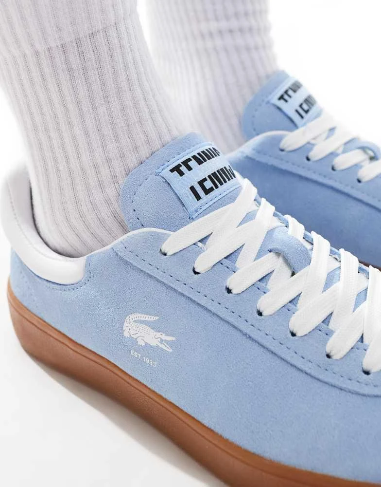 Lacoste Lacoste Baseshot trainer 224 in blue suede 3