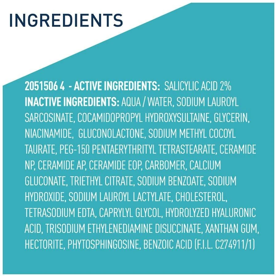 CeraVe Acne Control Face Cleanser with 2% Salicylic Acid & Purifying Clay for Oily Skin Fragrance Free 4