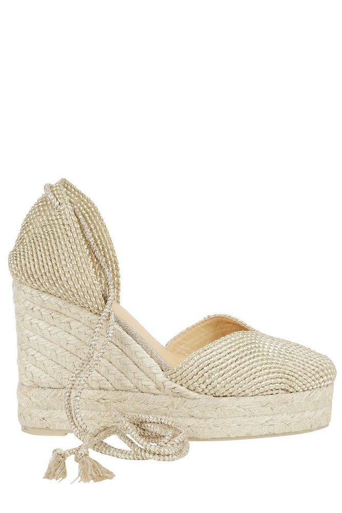 CASTAÑER Castañer Ankle Strap Woven Wedge Espradilles